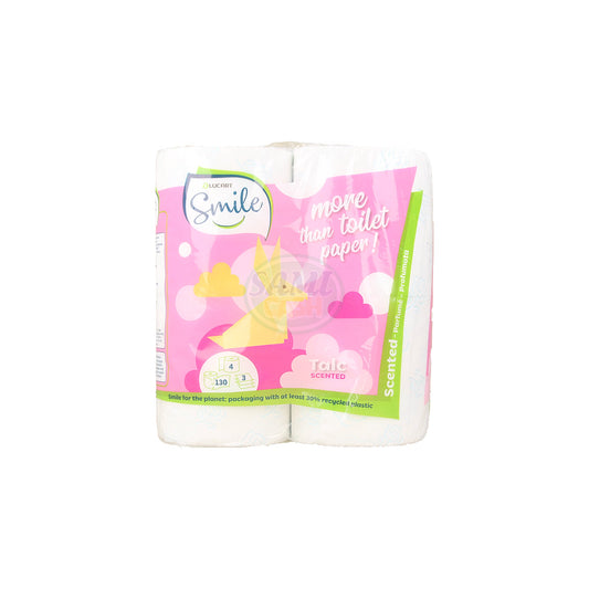 Carta Igienica Smile 4R 3V Talco Pack da 24 - Totale Rotoli 96