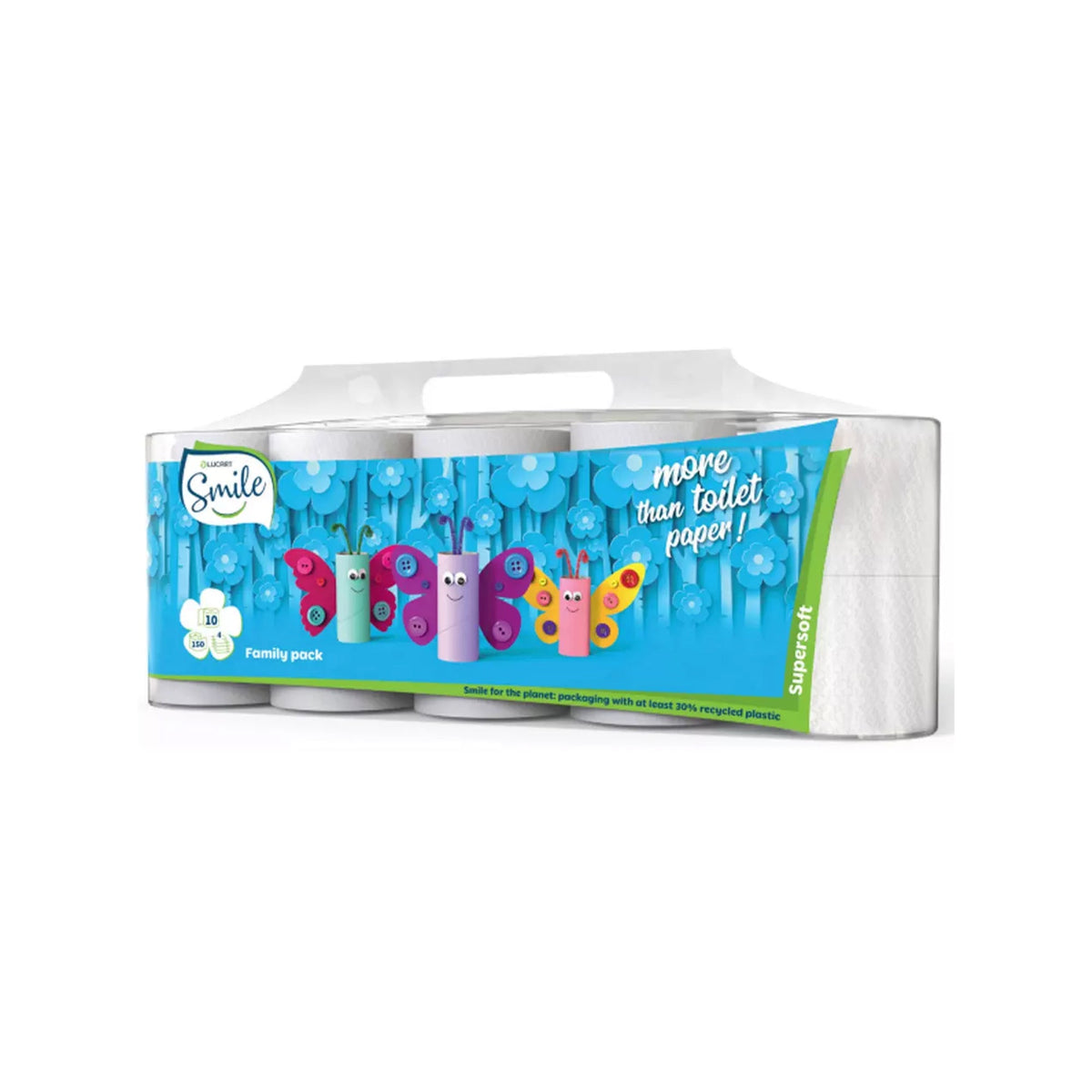 Carta Igienica Smile 10Rot 4V Pack da 7 - Totale Rotoli 70