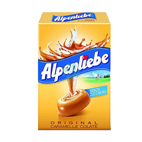 Caramelle Alpenliebe Senza Zucchero Original Astuccio 20 Pezzi