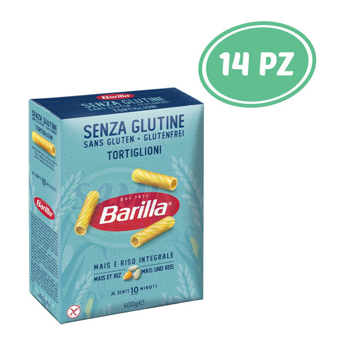 BARILLA GLUTEN FREE TORTIGLIONI GR.400 14 pz