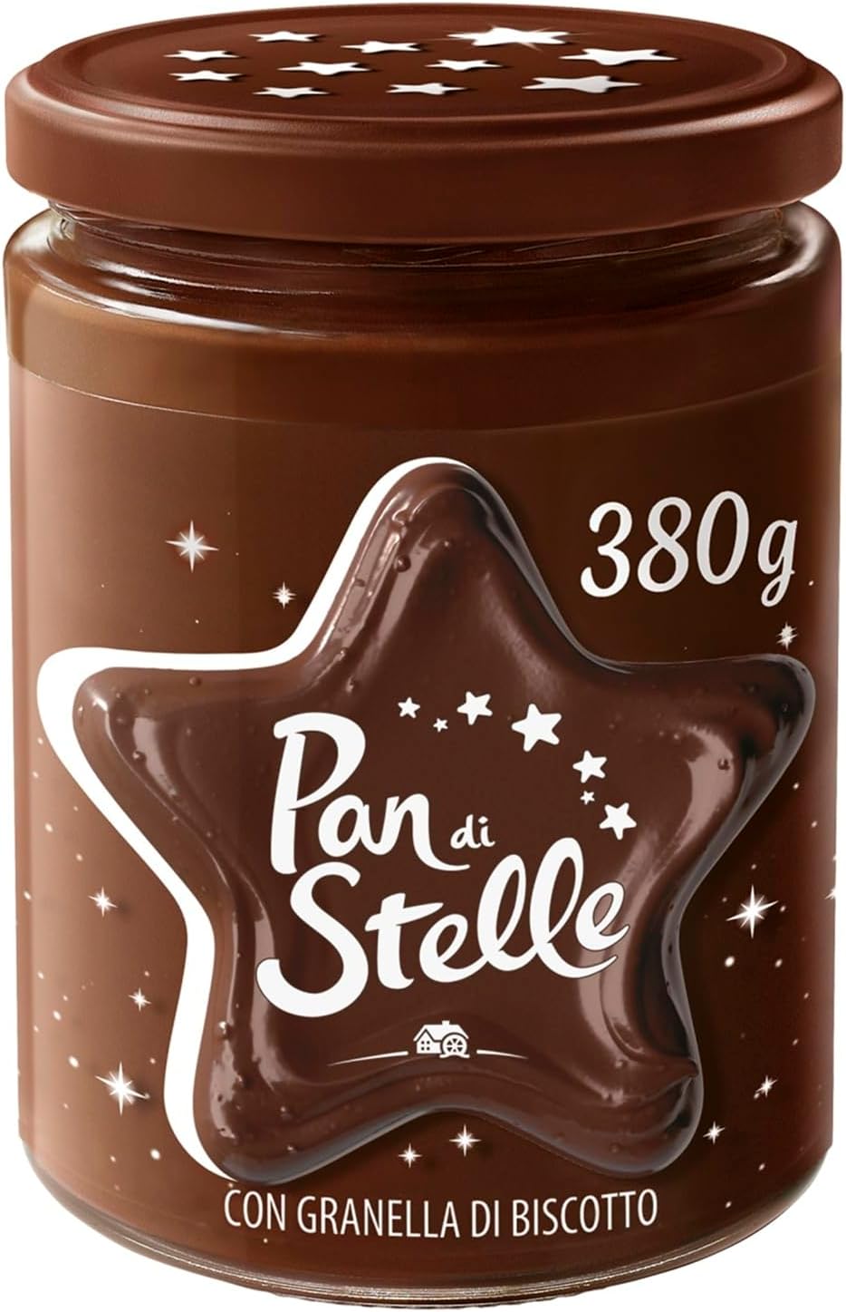 Pan di Stelle Crema Spalmabile 380g Cacao e Nocciole Biscotti x 3 Pezzi Colazione