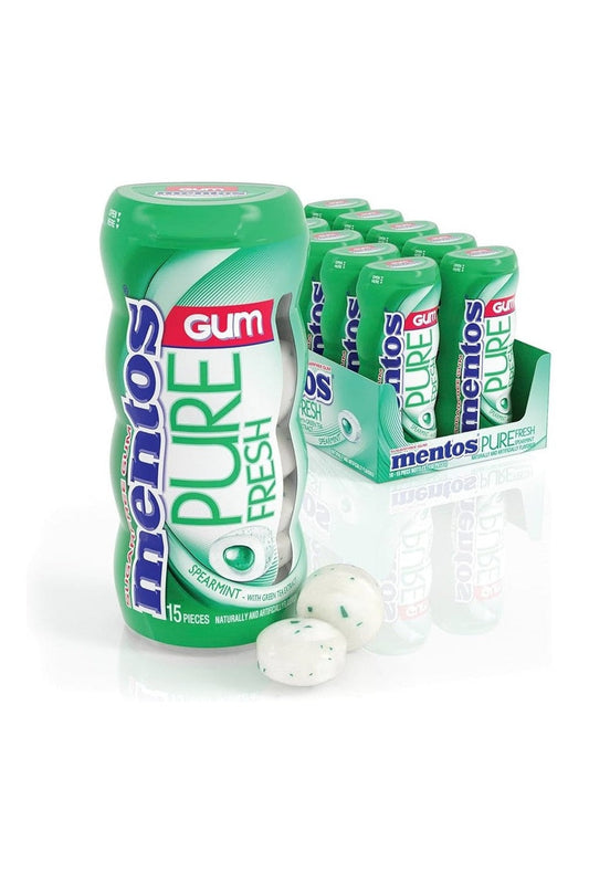 Chewing Gum Mentos Pure Fresh Nano Bottle Bubble Mint 15 Pezzi