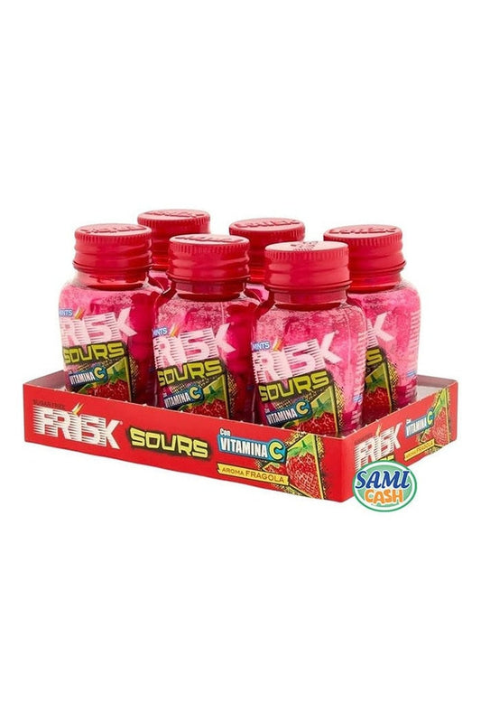 Caramelle Frisk Sours Strawberry Barattolo 6 Pezzi