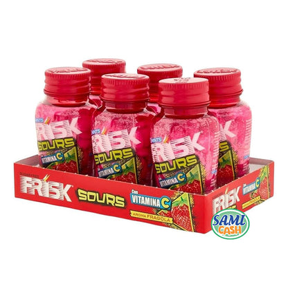 Caramelle Frisk Sours Strawberry Barattolo 6 Pezzi