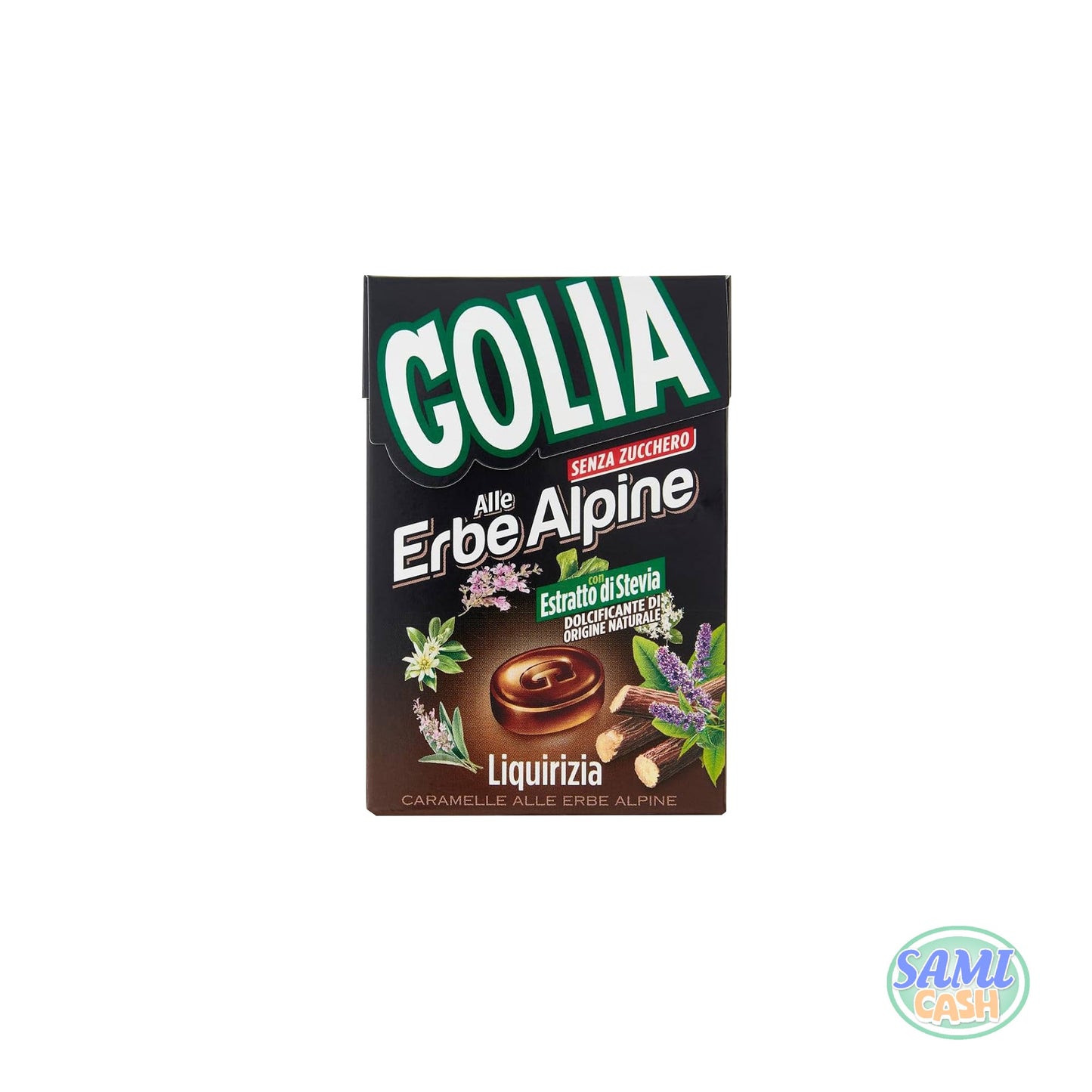 Caramelle Golia Erbe Alpine Liquirizia Astuccio 20 pezzi