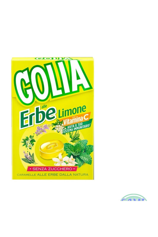 Caramelle Golia 13 Erbe Limone Astuccio 20 Pezzi