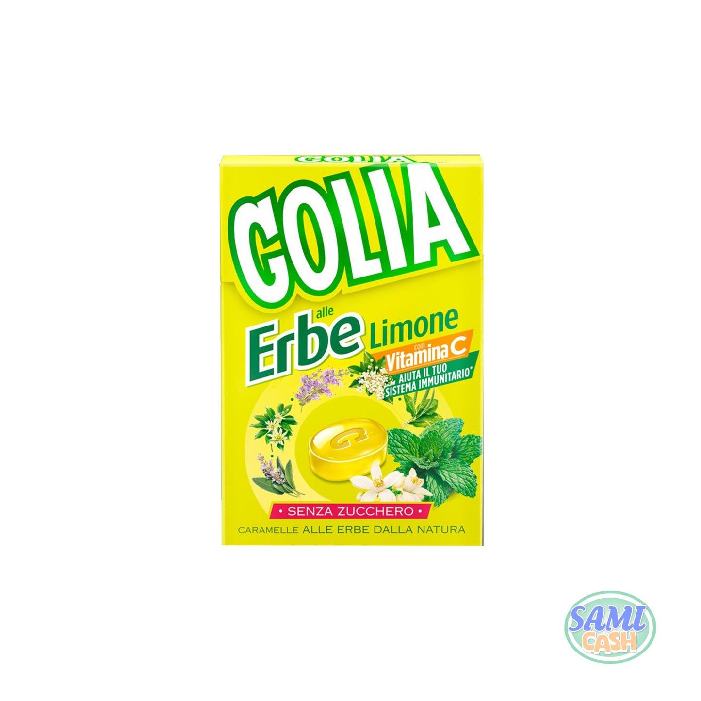 Caramelle Golia 13 Erbe Limone Astuccio 20 Pezzi