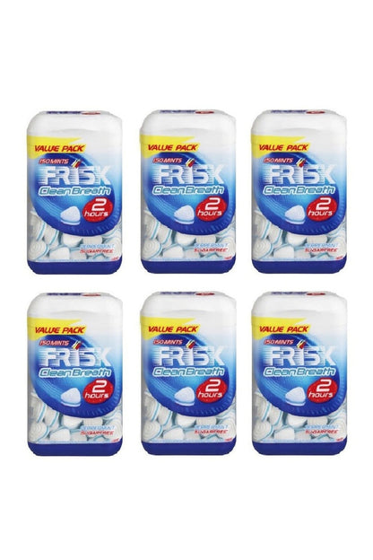 Caramelle Frisk Clean Breath Peppermint Confezione da 6 pezzi