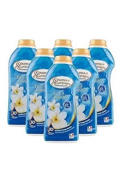 Spuma di Sciampagna Ammorbidente Concentrato 30 Lavaggi – Fresca Rugiada, Profumo di Pulito e Morbidezza Naturale