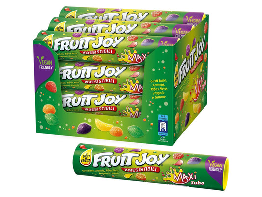 FRUIT JOY Original Caramelle Gommose alla Frutta Assortite, 12 Tubi da 125g (1,5kg)