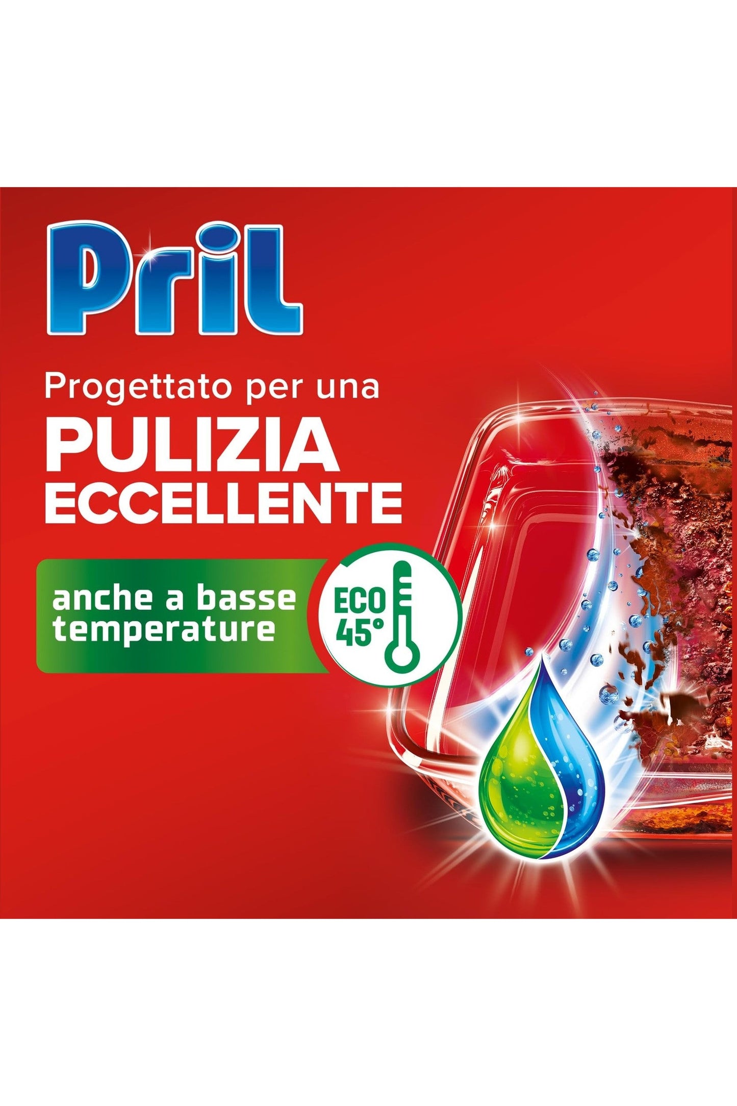Pril Duo Gel, Detersivo lavastoviglie Gel, Azione Sciogligrasso, Formato da 8 Confezioni da 30 Lavaggi, 240 Lavaggi