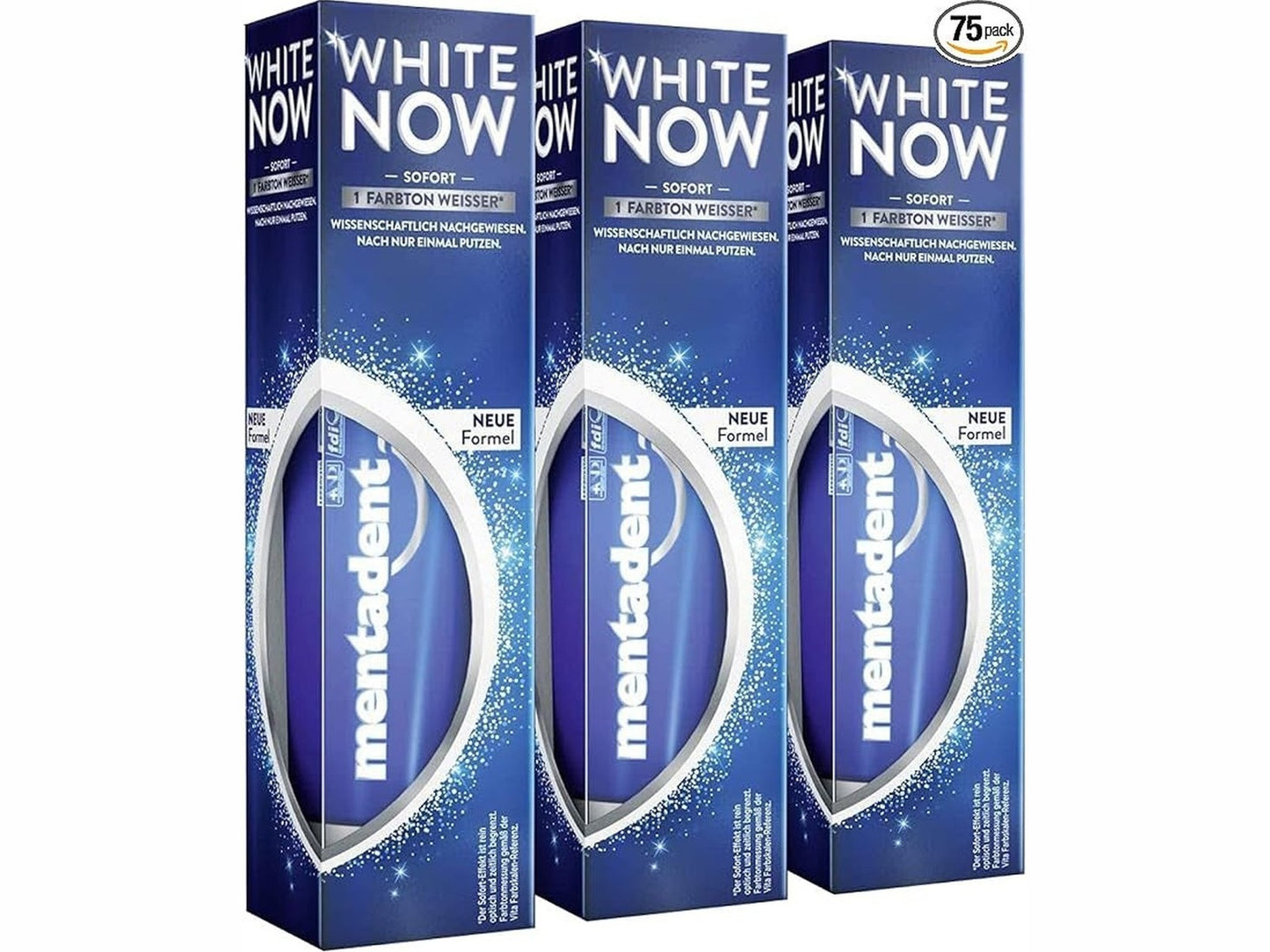 Mentadent White Now 75ml – Immediate Whitening Effect
