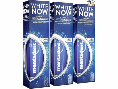 Mentadent White Now 75ml – Immediate Whitening Effect