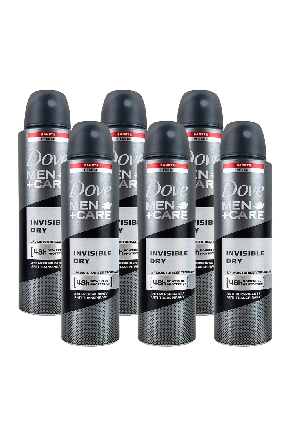 Dove Men+Care Advanced Invisible Dry Anti Transpirant Deodorante Spray 6 x 150 ml