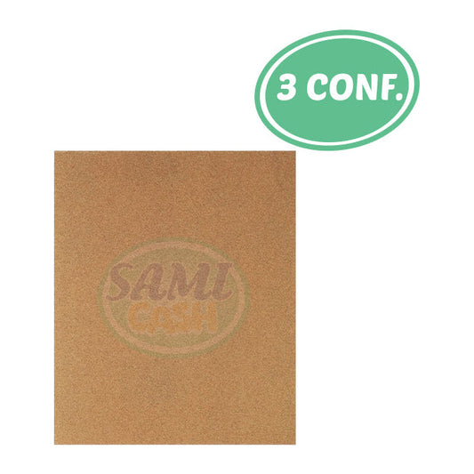 CARTA ABRASIVA MADERA 6PZ (3 CONF.)