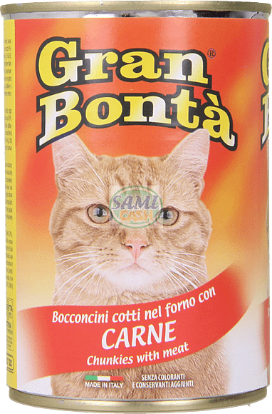 GRAN BONTA' BOCCONCINI GATTO  400G x 24 pezzi CARNE