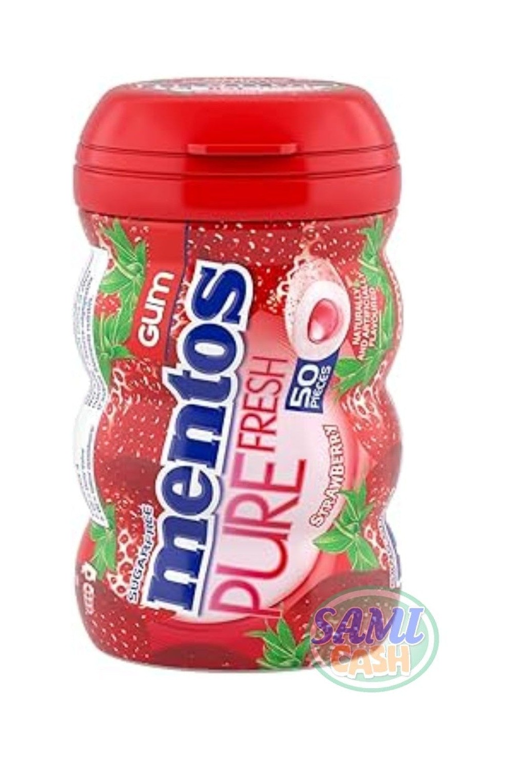 Chewing Gum Mentos Pure Fresh Strawberry Medium Bottle