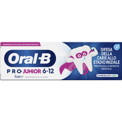 ORAL B DENTIF.JUNIOR 6-12 ANNI ML.75 6 PZ