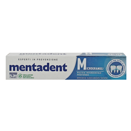 Mentadent P Dentifricio Microgranuli 75ml Pulizia Profonda Smalto 10pz