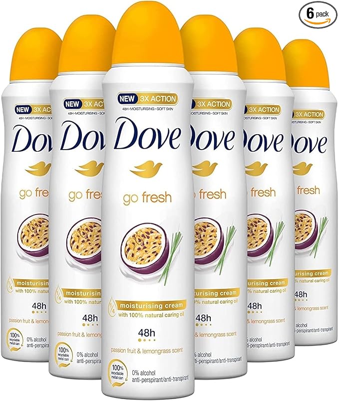 Dove Deodorante Spray Go Fresh Passion Fruit 250ml 6pz
