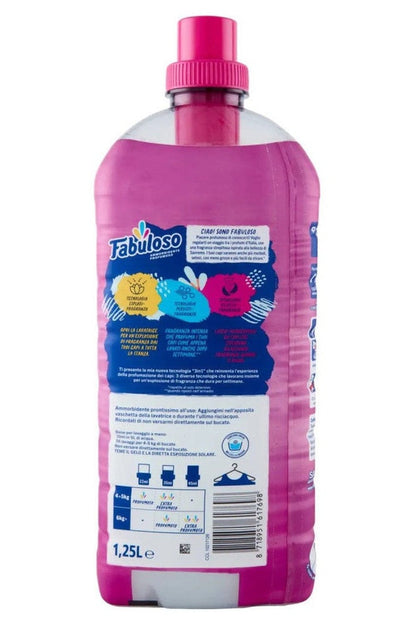 Fabuloso Ammorbidente Concentrato Profumi di Sanremo 1,25L – Freschezza Floreale e Morbidezza Intensa per un Bucato Profumatissimo