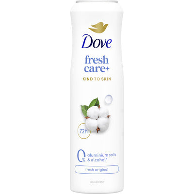 DOVE DEO SPRAY 0% FRESH ORIGINAL ML150 6 PZ