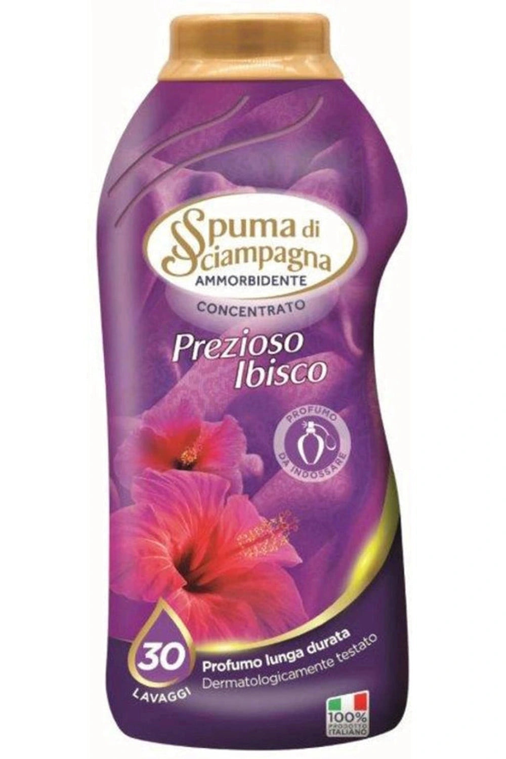 Spuma di Sciampagna Ammorbidente Concentrato 30 Lavaggi – Prezioso Ibisco, Profumo Floreale Intenso e Morbidezza Duratura