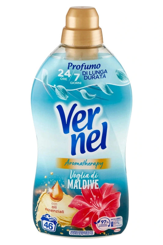 Vernel Ammorbidente Concentrato 1,15L – Maldive, Freschezza Esotica e Morbidezza Duratura