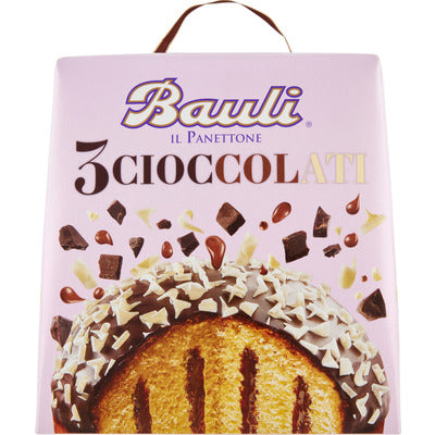 BAULI PANETTONE TRE CIOCCOLATI GR.800