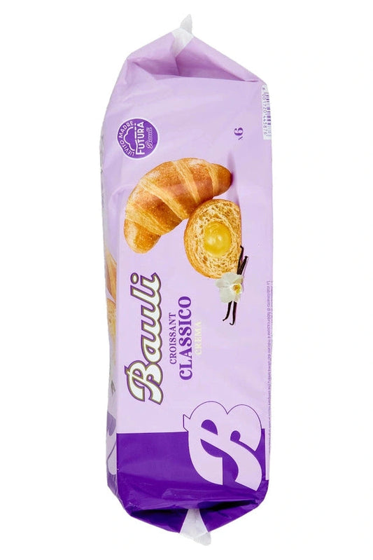 Croissant Bauli con Crema Pasticcera 6pz – Soffice Sfoglia Lievitata Naturalmente, Ripiena di Dolcezza