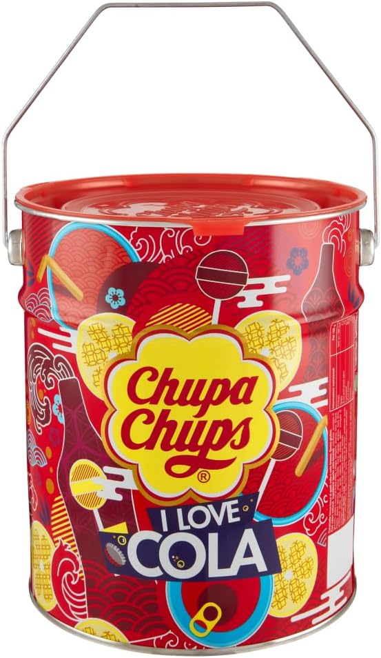 Chupa Chups latta Cola Tin 150 Pezzi