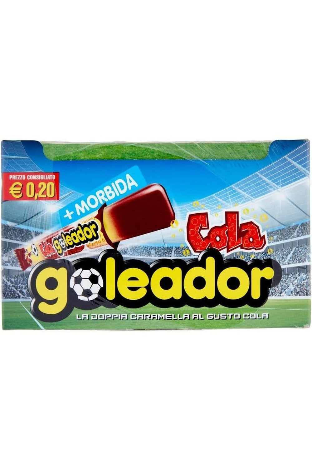 Goleador Cola – Caramelle Gommose Doppia Lastrina, Senza Glutine, Formato 50/100/200 Pezzi Monoporzione, Incartate Singolarmente