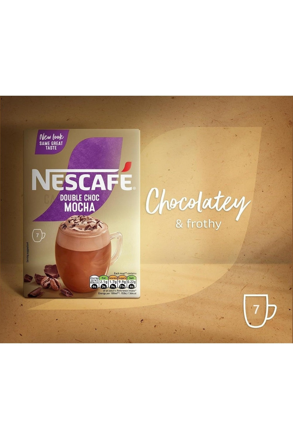 Nescafé Café Menu Double Choca Mocha – Bevanda al Cioccolato e Caffè Solubile, 48 Bustine (8 Confezioni), 1,1 kg