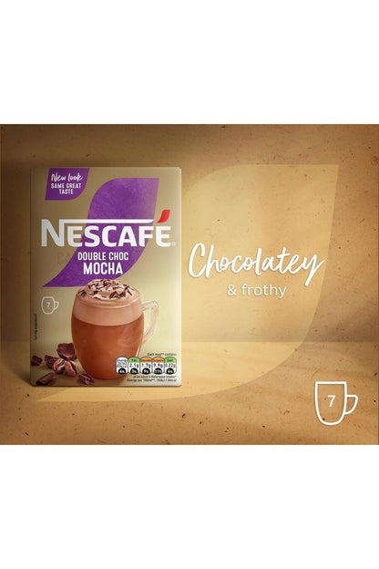 Nescafé Café Menu Double Choca Mocha – Bevanda al Cioccolato e Caffè Solubile, 48 Bustine (8 Confezioni), 1,1 kg