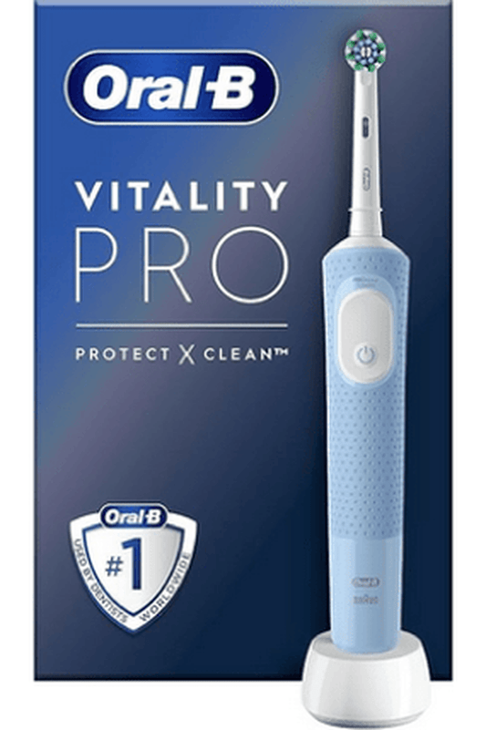 Oral-B Spazzolino Elettrico Pro Vitality Blue – Pulizia Superiore e Tecnologia 2D Oscillante-Rotante