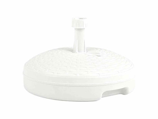 BASE OMBRELLONE 45CM ROUND RATTAN BIANCO