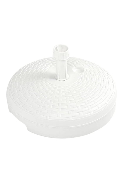 BASE OMBRELLONE 45CM ROUND RATTAN BIANCO
