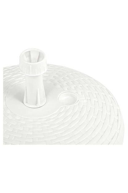 BASE OMBRELLONE 45CM ROUND RATTAN BIANCO