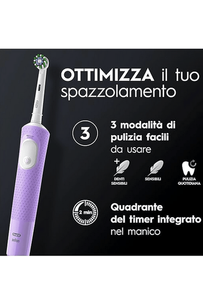 Oral-B Spazzolino Elettrico Pro Vitality Blue – Pulizia Superiore e Tecnologia 2D Oscillante-Rotante
