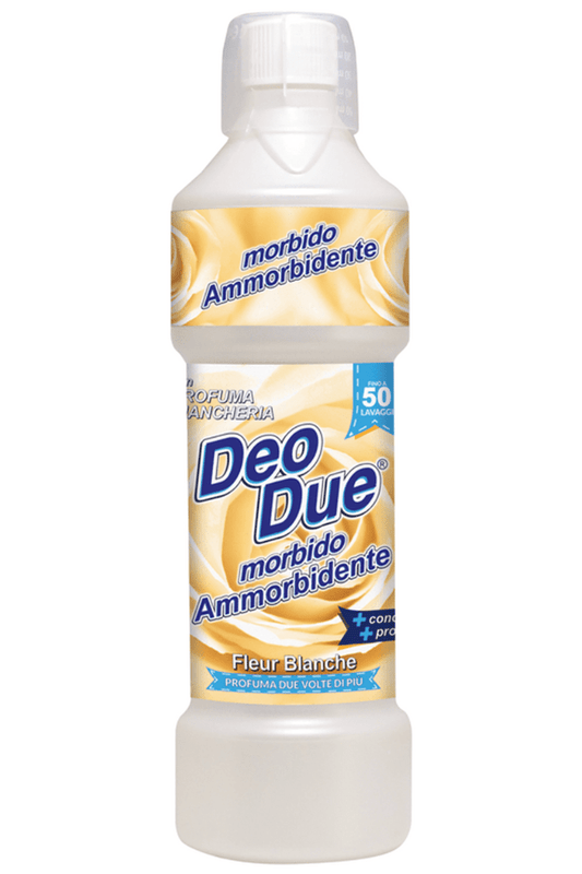 Deo Due Morbido Ammorbidente Fiore Bianco 1L – Profumo Elegante e Morbidezza Avvolgente per il Bucato