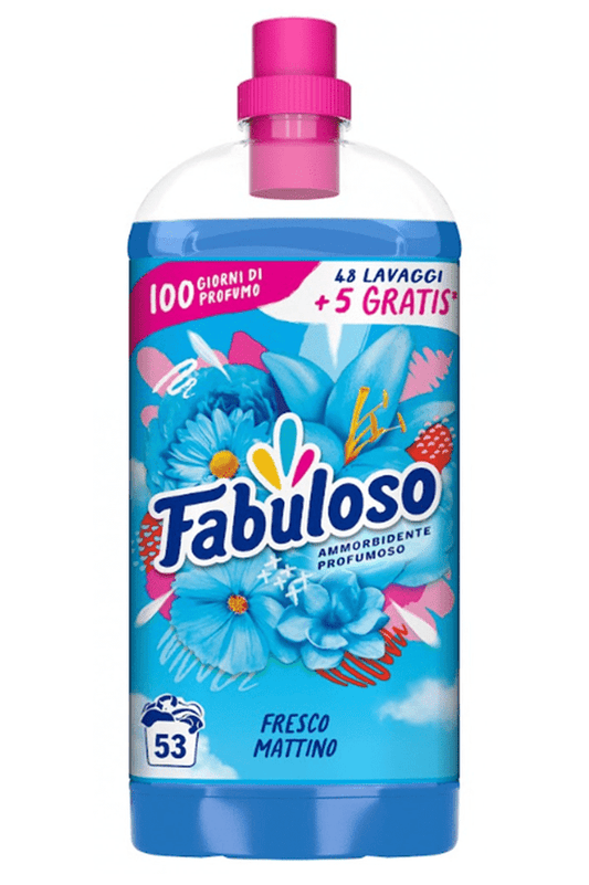 Fabuloso Ammorbidente Concentrato Fresco Mattino 1170ml – 53 Lavaggi di Freschezza Naturale e Morbidezza