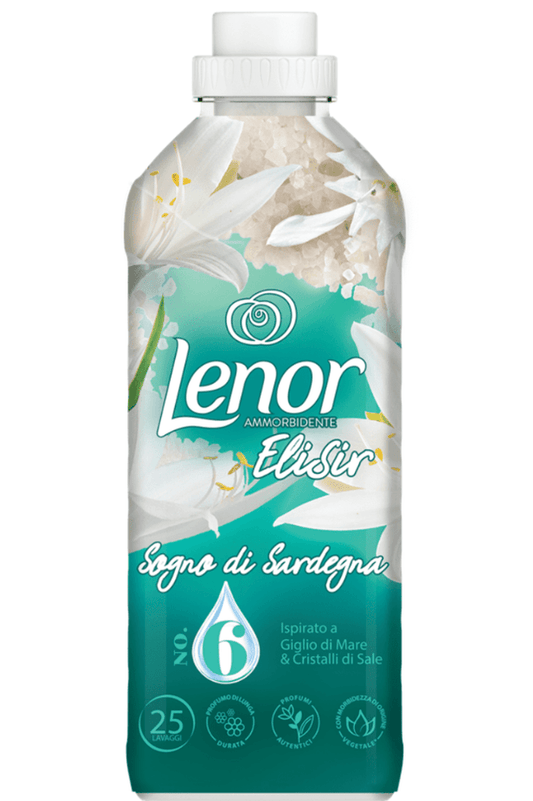 Lenor Ammorbidente Elisir Sardegna – 25 Lavaggi di Morbidezza e Profumo Mediterraneo Unico