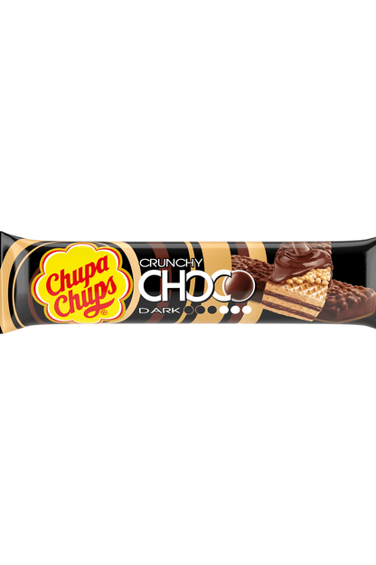 Snack Chupa Chups Choco Crunchy Dark 27 g 24 pezzi