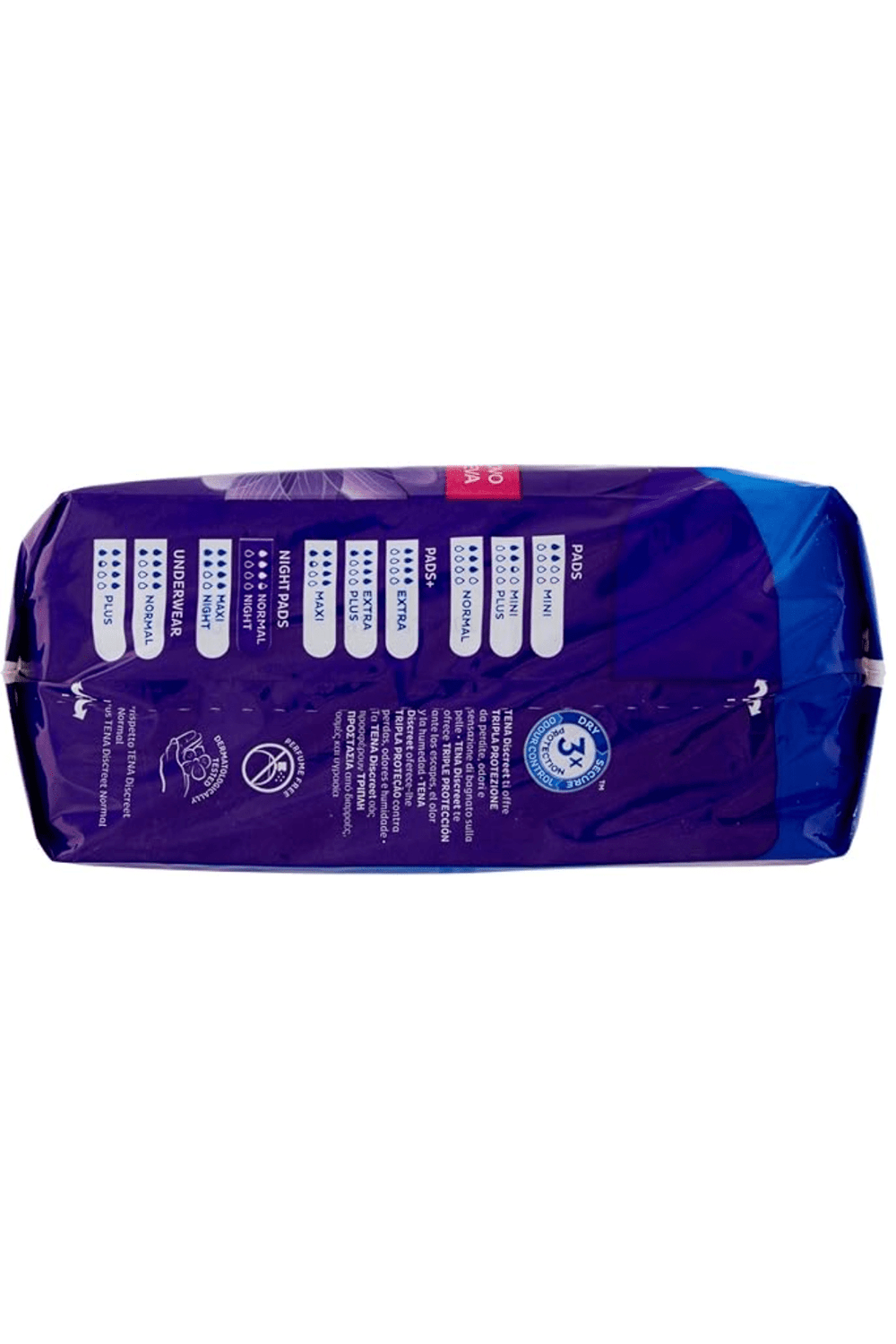 TENA Discreet Normal Night 10pz – Protezione Notturna Discreta per Perdite Urinarie Leggere con Cura della Pelle Sensibile
