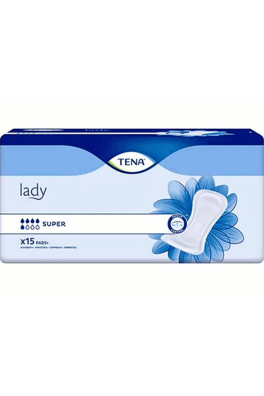 TENA Lady Super 15pz – Protezione Avanzata per Perdite Urinarie Moderate con Cura della Pelle Sensibile