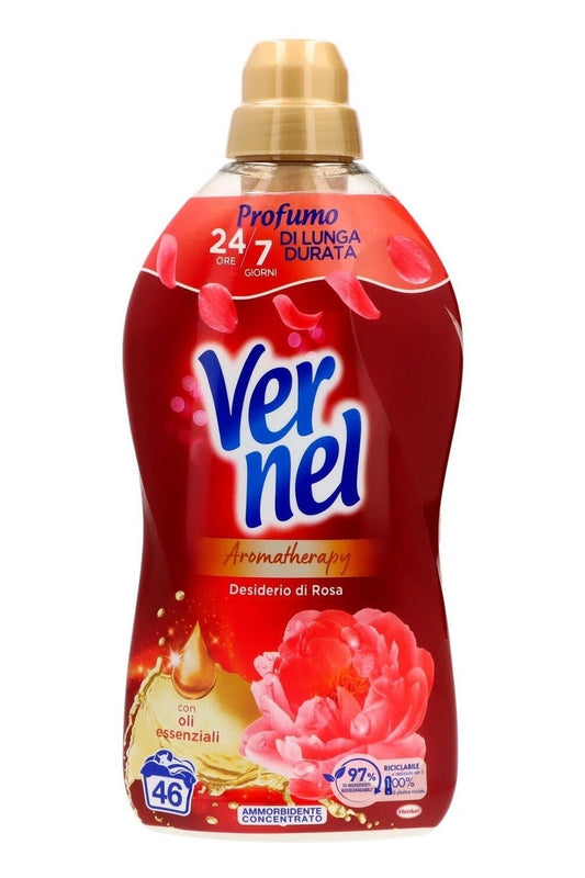Vernel Ammorbidente Concentrato 1,15L – Red Rose, Eleganza Intensa e Profumo di Rosa Rossa