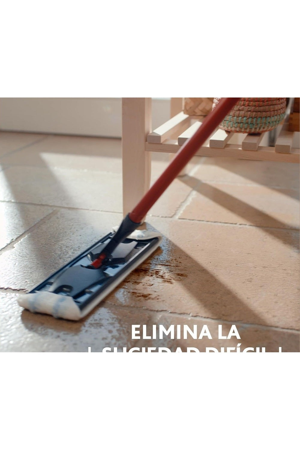 Vileda H2Pro FlatMop – Sistema Lavapavimenti con Secchio a Doppia Vasca, Mop Piatto in Microfibra, Acqua Pulita ad Ogni Risciacquo