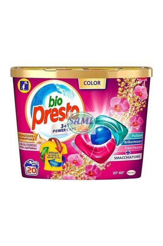 BIOPRESTO Color PC.20LAV. x 8 pieces WASHING MACHINE DETERGENT