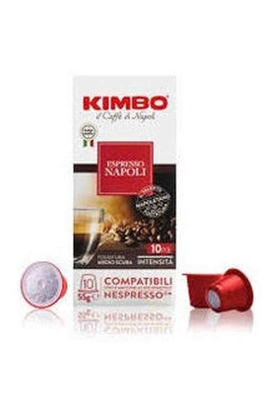 Kimbo Capsule Espresso Napoli – 10pz Compatibili Nespresso® | Gusto Intenso e Autentico della Tradizione Napoletana