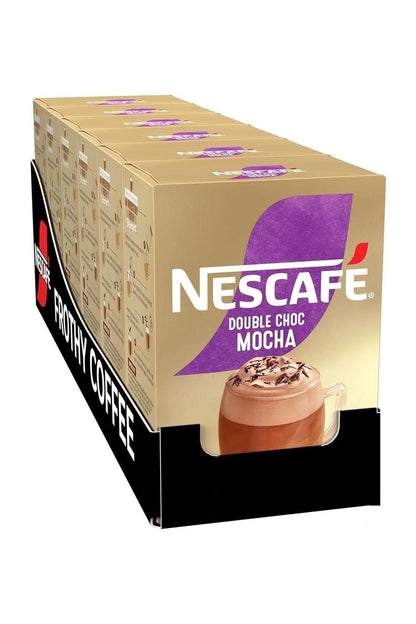 Nescafé Café Menu Double Choca Mocha – Bevanda al Cioccolato e Caffè Solubile, 48 Bustine (8 Confezioni), 1,1 kg